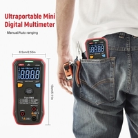 Multimètre numérique de poche UNI-T Multimètre AC / DC True-RMS 4mF (4000uF) Compteur de grande capacité Testeur multiple à plage automatique avec résistance de capacité Continuité de diode Tests de fil en direct NCV
