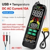 Multimètre numérique Testeur professionnel Mètre Courant alternatif Courant continu Tension Multimetro True RMS Capacitance Temp Detector Multitester