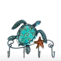 Mur de tortue crochet animal fer mur crochet rustique décoratif crochet mur salon salle de bains ornement