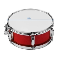 Muslady 12inch Snare Drum Head with Drumsticks Shoulder Strap Drum Key for Student Band