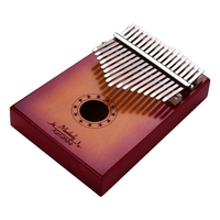 Muslady 17 touches pouce Piano Kalimba Mbira doigt Piano bois massif métal matériel Instrument de musique Portable