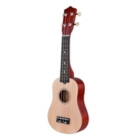 Muslady 21 pouces ukulélé 4 cordes ukulélé petite guitare basse en bois Instrument de musique enfants cadeau noir