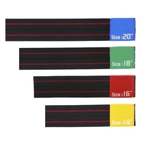 Muslady 4 pièces tambour cymbale muet ceinture charleston anneau élastique cercle ensemble tambour pratique silencieux 14 pouces / 16 pouces / 18 pouces / 20 pouces