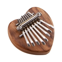 Muslady 8 Key Kalimba Mini Thumb Piano Chat transparent