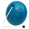 Muslady 8 Notes C-key 6 pouces Mini Tambour À Langue En Acier Main Pan Drum Percussion Instrument Avec Baguettes Pour L