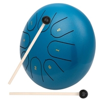 Muslady 8 Notes C-key 6 pouces Mini Tambour À Langue En Acier Main Pan Drum Percussion Instrument Avec Baguettes Pour L