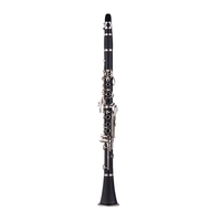 Muslady ABS 17-Key Clarinet Bb Flat avec étui de transport,  gants,  chiffon de nettoyage