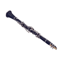 Muslady ABS 17-Key Clarinet Bb Flat avec étui de transport,  gants,  chiffon de nettoyage