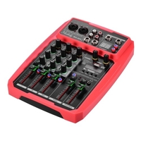 Muslady B4-MX Console de mixage audio portable 4 canaux pour carte son