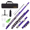 Muslady Closed Hole C Flute 16 Keys Instrument à vent nickelé cupronickel