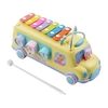 Muslady enfants xylophone jouet Bus éducation musicale Instrument à percussion avec maillet pour tout-petits jeunes enfants enfants