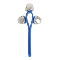 Muslady Handle Bell Shaker Handbell Stick Percussion Jouet Musical avec 3 Jingle Bells pour Enfants
