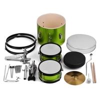 Muslady Kids Kit de batterie pour enfants juniors débutants 3 pièces