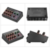 Muslady M-228A Table de mixage audio mono / stéréo stéréo à 8 canaux avec fonction de réverbération Découpage de la fréquence 60Hz