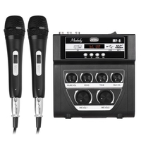 Muslady MF-8 Mini Sound Audio Mixer Stéréo Echo Mixers Dual Mic Inputs Support BT Recording MP3 Function