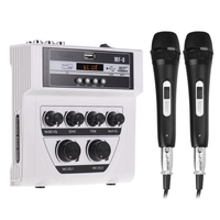 Muslady MF-8 Mini Sound Audio Mixer Stéréo Echo Mixers Dual Mic Inputs Support BT Recording MP3 Function