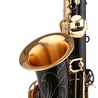 Muslady Saxophone Black Paint Sax Mib pour étudiant débutant Joueur intermédiaire