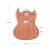 Muslady SG-T1 Unfinished Guitar Body Acajou Bois Blank Guitar Barrel pour SG Style Guitares Électriques DIY Pièces