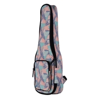 Muslady Soprano Ukulele Gig Bag 21 pouces élégant sac à dos en coton rembourré étui de transport avec doublure en flanelle