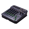 Muslady T6 Portable 6-Channel Sound Card Mixing Console Mixer Audio Built-in 16 DSP 48V Phantom power Support BT Connection MP3 Player Recording Function 5V power supply for DJ Network Live Broadcast Karaoke