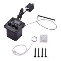 Muslady Ukulele Peizo Pickup Préamplificateur Amplificateur 2-Band EQ Equalizer Tuner System
