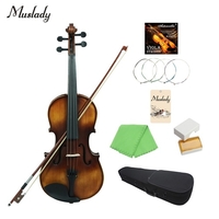 Muslady VLA-30 4/4 Pleine Grandeur Classique Alto en épicéa Alto Topboard Palissandre avec étui de transport Colop de nettoyage Chiffons Violon