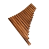 Musspor 15 Pipes G Key Pan Flûte Ensemble Instrument Folklorique Instrument À Vent En Bambou Naturel Flûtes De Pan En Bambou Sac & Bâton De Nettoyage Chiffon
