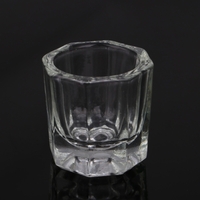 Nail Art acrylique poudre liquide coupelle verre Crystal Cup verrerie outil