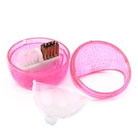 Nail Drill Art Bit Brosse de nettoyage Box Cleaner Portable Métal Brush & Plastic Brush Nail Art Tools