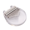 Nalu NK-CT 17-Key Transparent Kalimba Piano Acrylique Matériel Mignon en Forme de Chat avec Sac de Transport Autocollants Note de Musique Tuning Hammer Chiffon de Nettoyage Cadeau Musical