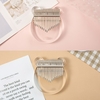 Nalu NK-CT 17-Key Transparent Kalimba Piano Acrylique Matériel Mignon en Forme de Chat avec Sac de Transport Autocollants Note de Musique Tuning Hammer Chiffon de Nettoyage Cadeau Musical