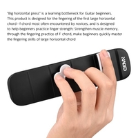 NALYD Multifunctional F Chord Trainer Accords portables Appareil de pratique du doigté Outil de pratique des accords de guitare Extenseur de doigt Entraînement de la force des doigts Mémoire musculaire pour guitare débutant