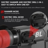 NANWEI 21V Marteau au lithium sans balais industriel sans fil 4.0Ah Marteau électrique au lithium