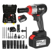 NANWEI Clé à chocs sans fil Moteur sans balai à couple de 380 Nm avec mandrin rapide 1/2 et 5/16 pouces Kit d