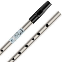 NAOMI 6 trous sifflet en étain traditionnel irlandais Penny Whistle Instrument de musique en laiton matériel pour débutants,  clé de D