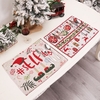 Napperons de Noël Napperons de Noël Décor de salle à manger Tapis de table de Noël résistants à la chaleur Napperon lavable