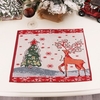 Napperons de Noël Napperons de Noël Décor de salle à manger Tapis de table de Noël résistants à la chaleur Napperon lavable