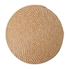 Napperons tissés Napperon tressé rond de 5 pouces pour table à manger Tapis de jute antidérapants résistants à la chaleur Tapis de table pour assiette à vaisselle Pot Théière