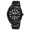NAVIFORCE NF9038 élégant décontracté hommes montre à quartz multifonctionnel 30M étanche montre-bracelet en acier avec affichage lumineux/automatique de la date/semaine