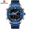 NAVIFORCE NF9138S Montre Homme Double Affichage Deux Quartz Numérique Mouvement