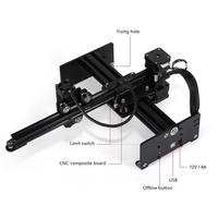 NEJE 3 N30820 5500mW 450nm Machine de gravure Laser graveur Laser imprimante Portable sculpteur bricolage Laser zone de travail 170x170mm Compatible avec le logiciel GRBL