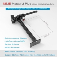 NEJE Master 2 Plus Laser graveur Machine Laser Cutter CNC routeur avec 30W tête Laser focalisable contrôle d