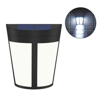 Énergie solaire 6 LED Applique murale Lampe extérieure murale Contrôle de la lumière sensible IP65 Résistance à l