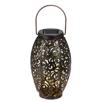 Énergie solaire Énergie LED Lanterne Lumière Extérieure IP44 Lampe Suspendue pour Patio Jardin Cour Cour