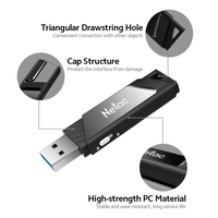 Netac U336 USB3.0 128 Go U Disk Protection en écriture haute vitesse portable Clé USB Compatibilité large Noir