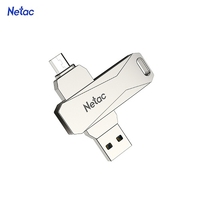 Netac U381 128 Go Micro USB + USB Double Interface Lecteur Flash Plug & Play Extension de Mémoire pour Téléphone Mobile Disque U