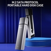 Netac WH21 M.2 protocole SATA boîtier de disque dur portable Transmission haute vitesse coque en alliage d