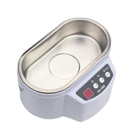 Nettoyeur à ultrasons intelligent Mini machine de nettoyage à ultrasons domestique Double machine de compensation de vibration à ultrasons Réservoir de 600 ml Double puissance Minuterie pour prothèse dentaire