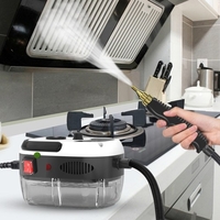 Nettoyeur vapeur haute pression 2500 W avec réservoir de 1000 ml 4 buses portable haute température pressurisée machine de nettoyage à vapeur 6 modes de pompage automatique pour cuisine,  toilettes,  meubles,  fenêtres,  voiture