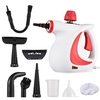 Nettoyeur Vapeur Portable 1050W Haute Température Pressurisé Machine de Nettoyage Vapeur avec 9PCS Accessoire Portable Multifonction Vapeur pour Cuisine Canapé Salle de Bains Fenêtre de Voiture